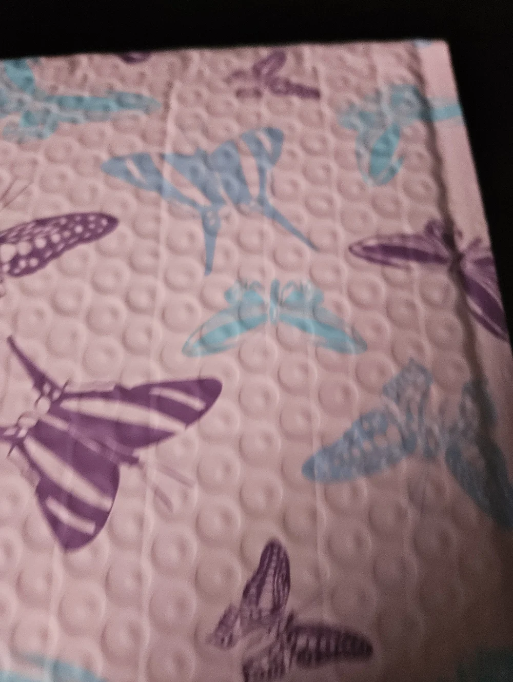 10 Purple Butterfly Bubble Mailers